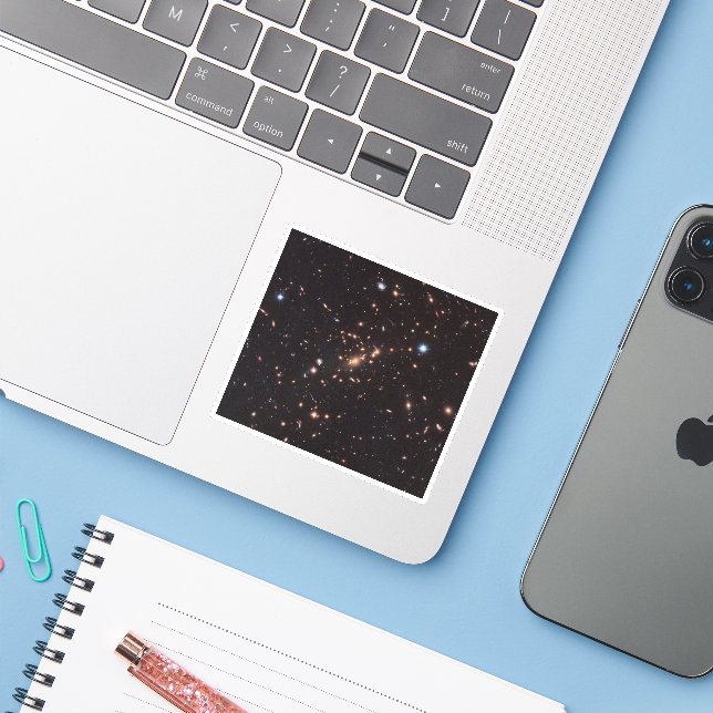 Massive Galaxy Cluster Macs J2129-0741 (Laptop w/ iPhone)