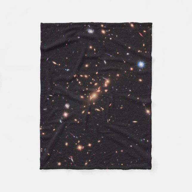 Massive Galaxy Cluster Macs J2129-0741 Fleece Blanket (Front)