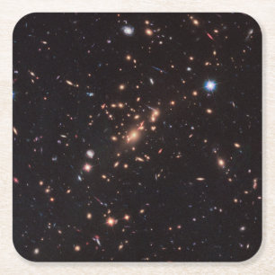 Massive Galaxy Cluster Macs J2129-0741 Square Paper Coaster