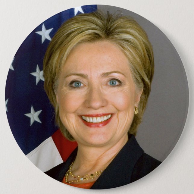 Massive-sized Hillary Clinton Button (Front)