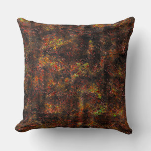 Massive spots and skinned brown on a mint green cushion
