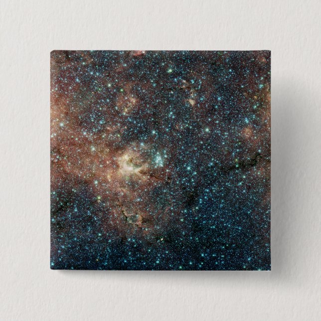 Massive Star Cluster 15 Cm Square Badge (Front)