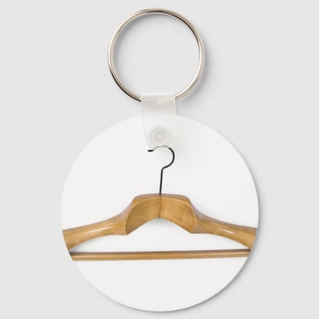 massive wooden coat hanger key ring (Front)