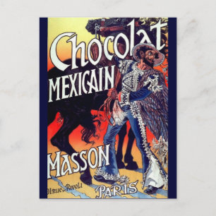 Masson Mexican Chocolate Vintage Ad Postcard