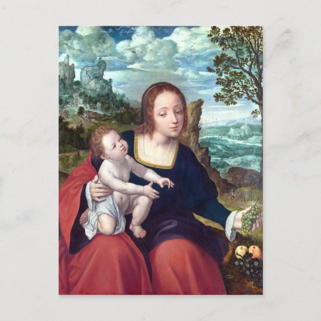 Massys Rest on the Flight to Egypt Religious Art Postcard (Front)