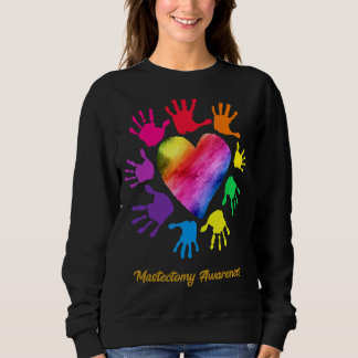Mastectomy Awareness Hands Mastectomy Sweatshirt