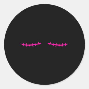 Mastectomy Breast Cancer Survivor Classic Round Sticker