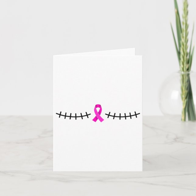 Mastectomy Scar Breast Cancer Survivor  Card (Front)