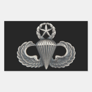 Master Airborne Rectangular Sticker