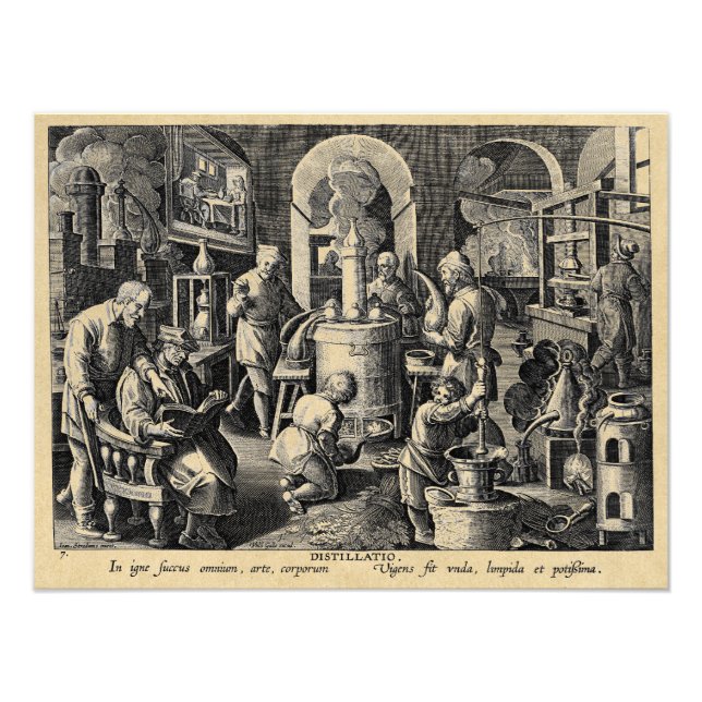 Master Alchemist Mediaeval Lab Tools Photo Print (Front)