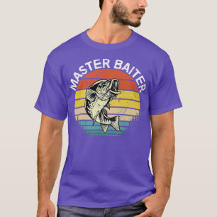 Master Baiter Adult Humour Bass Fishing Joke For D T-Shirt