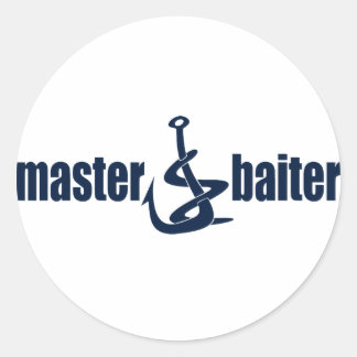 Master Baiter Classic Round Sticker