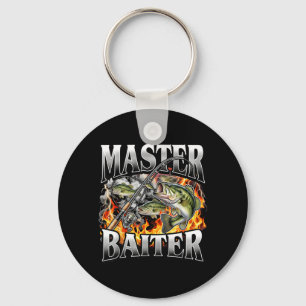Master Baiter Fishing 90s Bootleg Rap Motif Style Key Ring