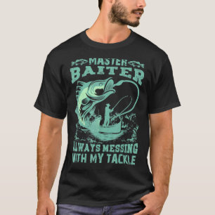 Master Baiter Fishing Fisherman Traveller Camper P T-Shirt