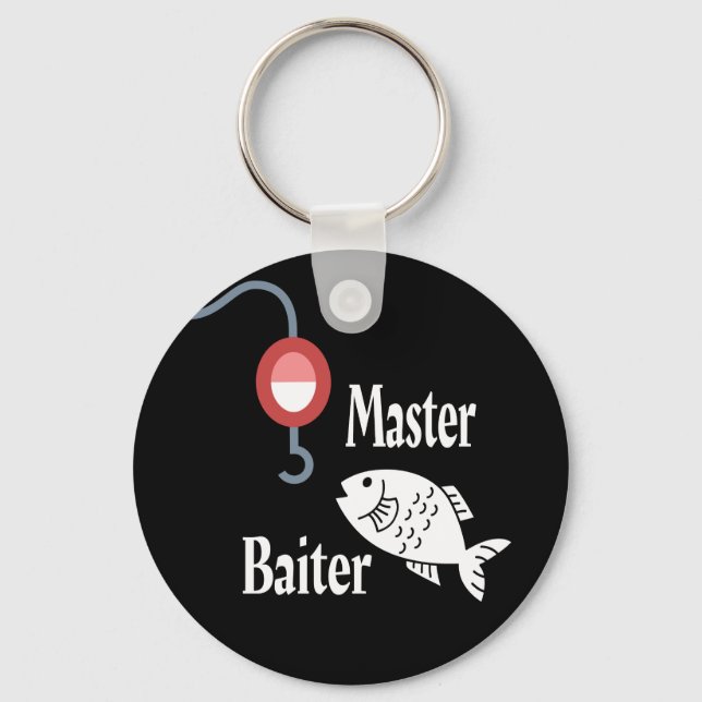 Master Baiter Fishing Funny Key Ring (Front)