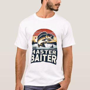 Master Baiter, Fishing Humour Design T-Shirt