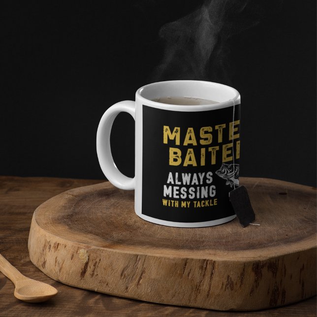 Master Baiter Fishing Saying Coffee Mug (Creator Uploaded)