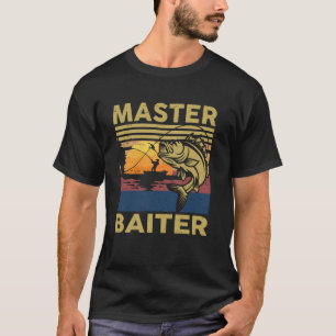 Master Baiter Fishing-Shirt Funny Grandpa Bass Dad T-Shirt