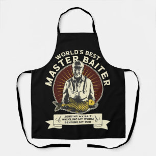 master baiter funny fishing apron