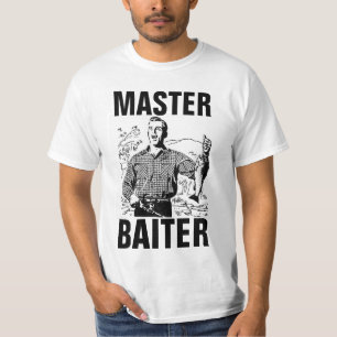 MASTER BAITER, Funny Fishing T-shirts