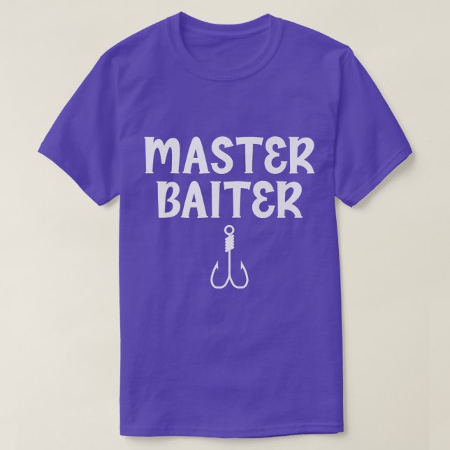 Master Baiter Humour Joke Tee for Fishing Lovers P (Design Front)
