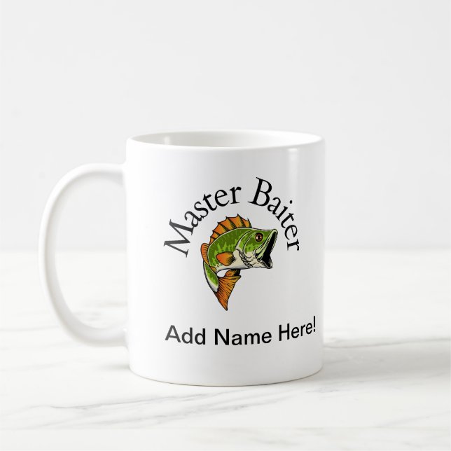 Master Baiter Personalized Mug (Left)