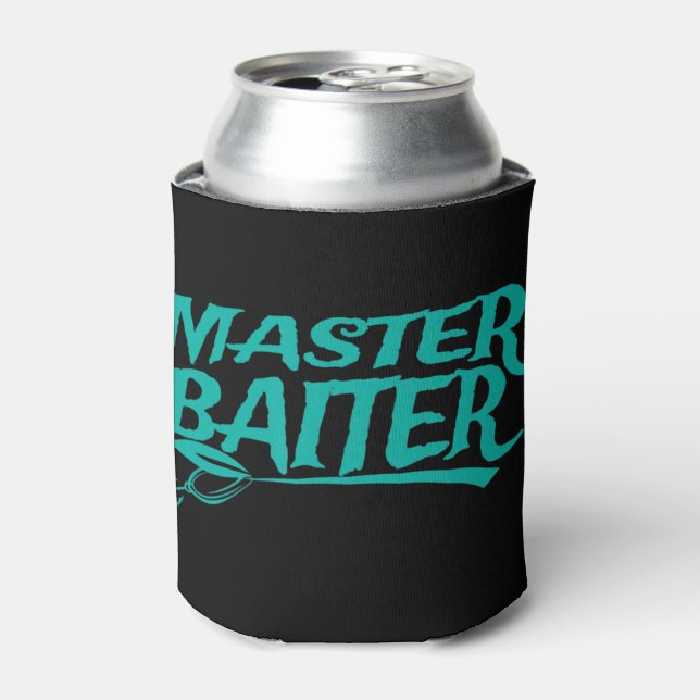 Master Baiter Tee Shirt, Fishing Tshirt For Men Fu Can Cooler (Can Front)