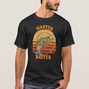 Master Baiter Vintage Bass Fishing Camping T-Shirt