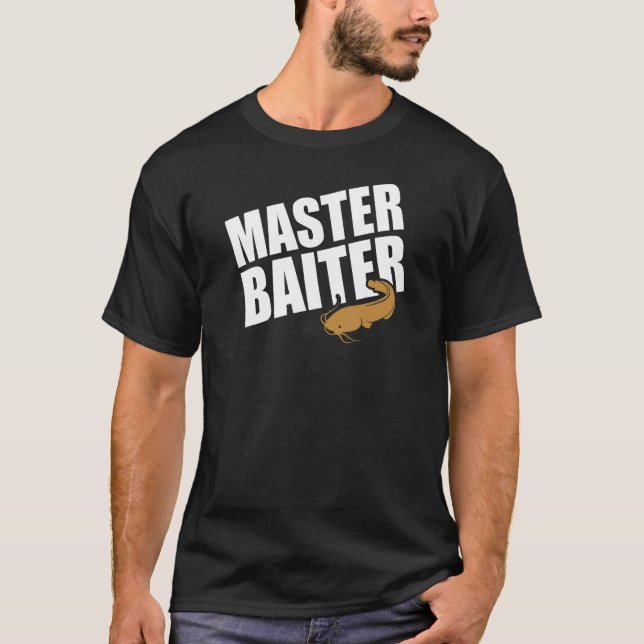 Master Baiter  Wels Catfish Hunter 4 T-Shirt (Front)