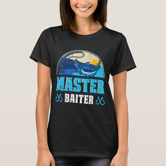 Master Baiter  Wels Catfish Hunter T-Shirt (Front)