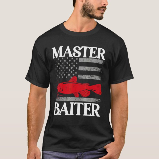Master Baiter   Wels Catfish Hunter T-Shirt (Front)