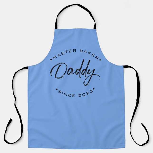 MASTER Baker Daddy Since Personalised Year Apron (Front)