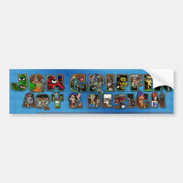 Master Banner-blue Bumper Sticker (Front)