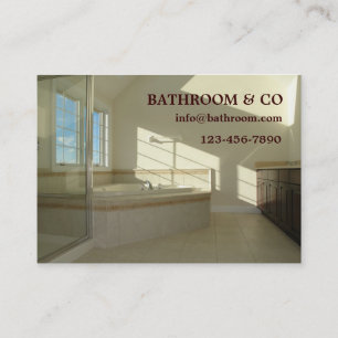 master bathroom business card