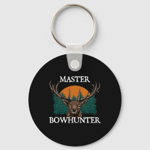 Master Bowhunter Fathers Day Hunting Parents Hunte Key Ring