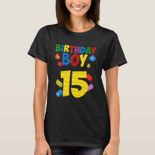 Master Builder 15 Birthday Boy 15th Year Building T-Shirt