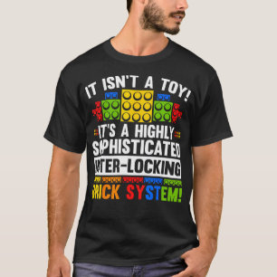 Master Builder Bricks Blocks Play Toys T-Shirt