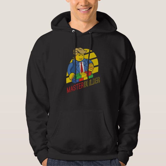 Master Builder Building Blocks Men Women Youth  7 Hoodie (Front)