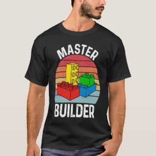 Master Builder Building Blocks Toys T-Shirt