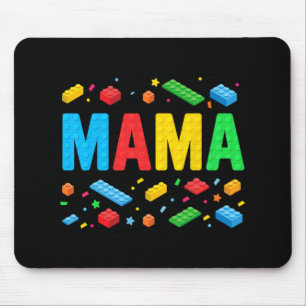 Master Builder Building Bricks Blocks Funny Mother Mouse Pad