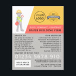 Master Builder, Building Firm, Builders Advert Flyer<br><div class="desc">Master Builder,  Building Firm,  Builders Advertising Flyers By The Business Card Store.</div>