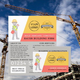 Master Builder, Building Firm, Builders Business Card