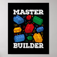 Master Builder Cute Block Building Kids Toys Brick