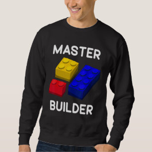 Master Builder Cute Block Building Kids Toys Brick Sweatshirt