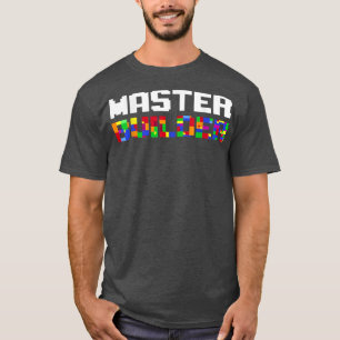 Master Builder Cute Block Building Kids Toys Brick T-Shirt