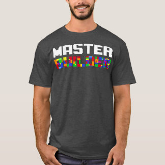 Master Builder Cute Block Building Kids Toys Brick T-Shirt