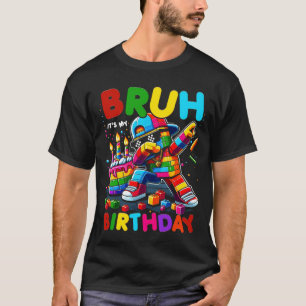 Master Builder Dabbing Blocks Bricks Bruh Its My B T-Shirt