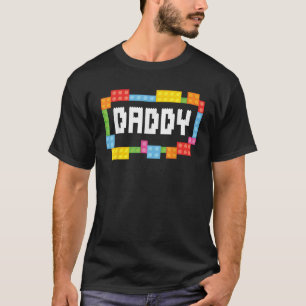 Master builder Daddy Bricks Blocks Building Family T-Shirt