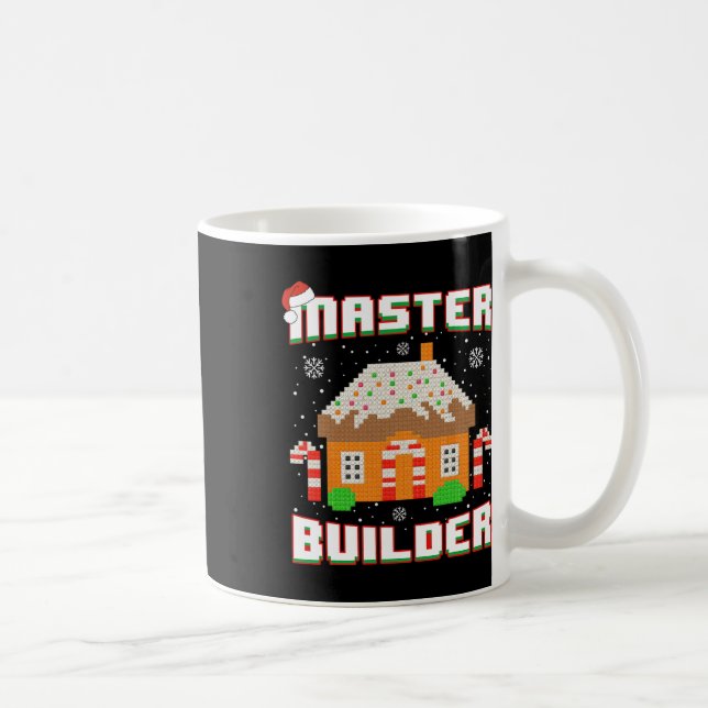 Master Builder Gingerbread House Christmas Block B Coffee Mug (Right)