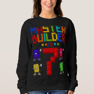 Master Builder is 7 Yrs Old Building 7th Birthday Sweatshirt